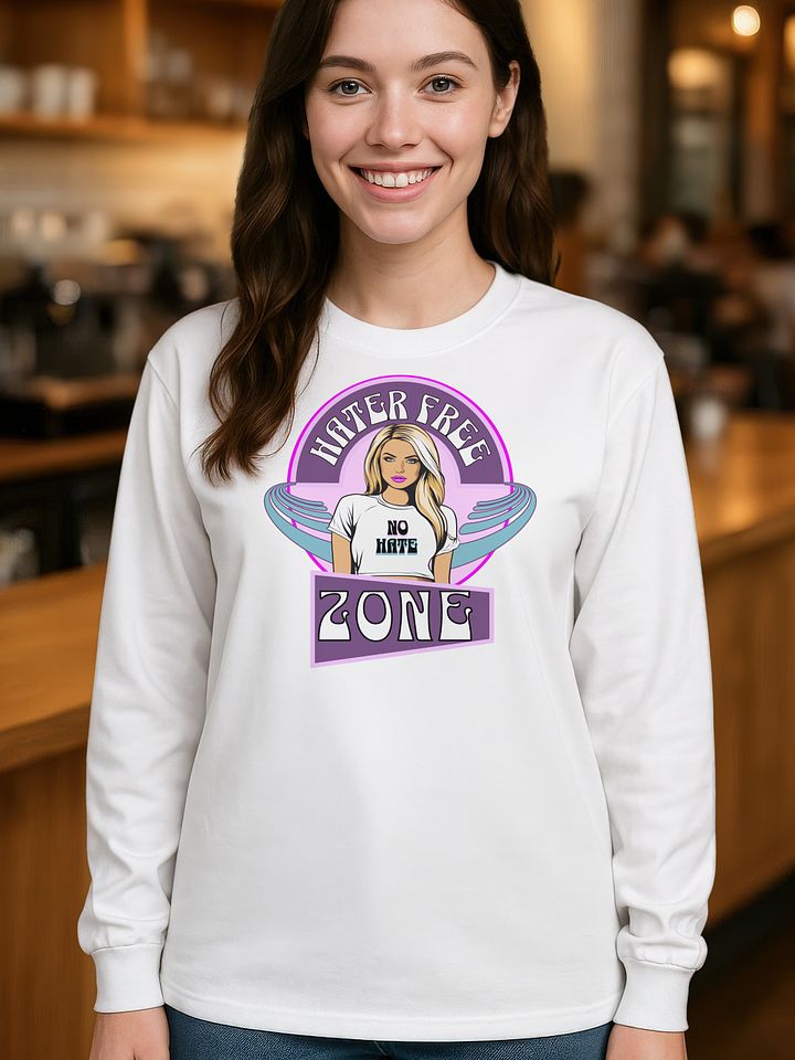Hater Free Zone - Gildan Ultra Cotton Unisex Long Sleeve T-Shirt product image (6)