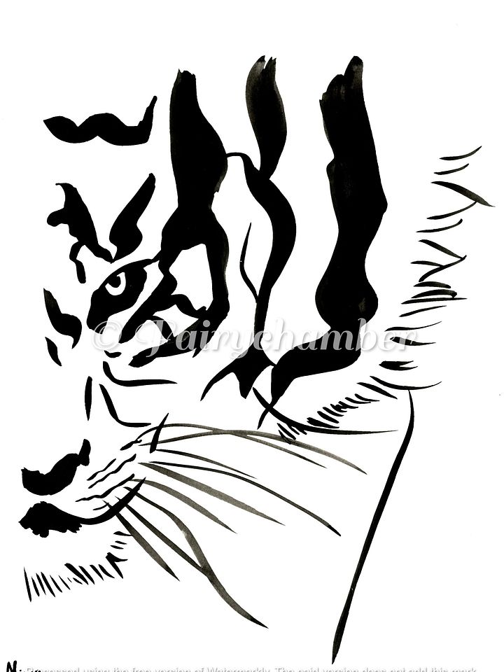 Face Of The Tiger Original Painting product image (1)