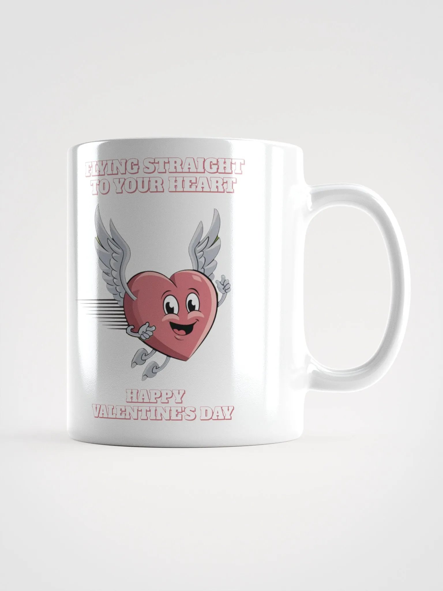 Flying Straight To Your Heart - Happy Valentine's Day White Mug product image (5)