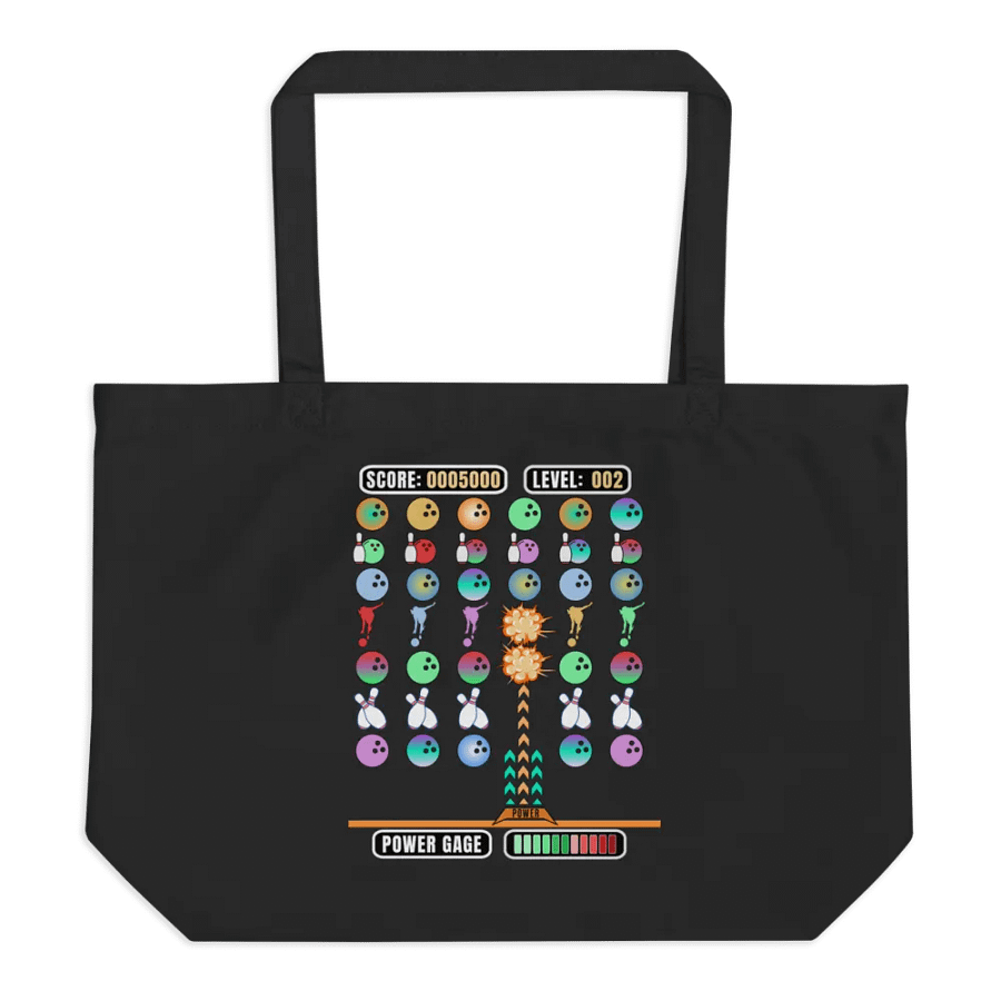 Space Invader Game Bowling Explosive Adventure Tote Bag product image (1)