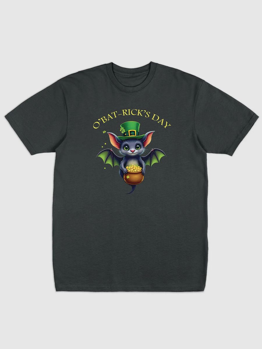 Cute St. Patrick’s Day Bat T-Shirt – O’Bat-Rick’s Day Funny Irish Design product image (1)