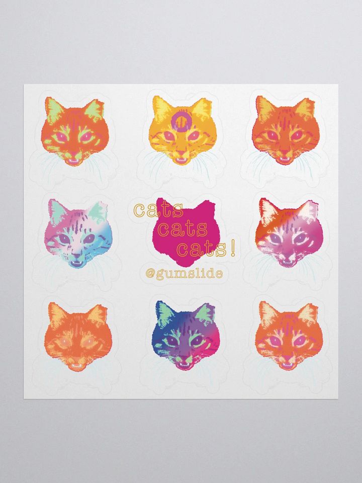 CATS CATS CATS! Sticker Sheet product image (1)