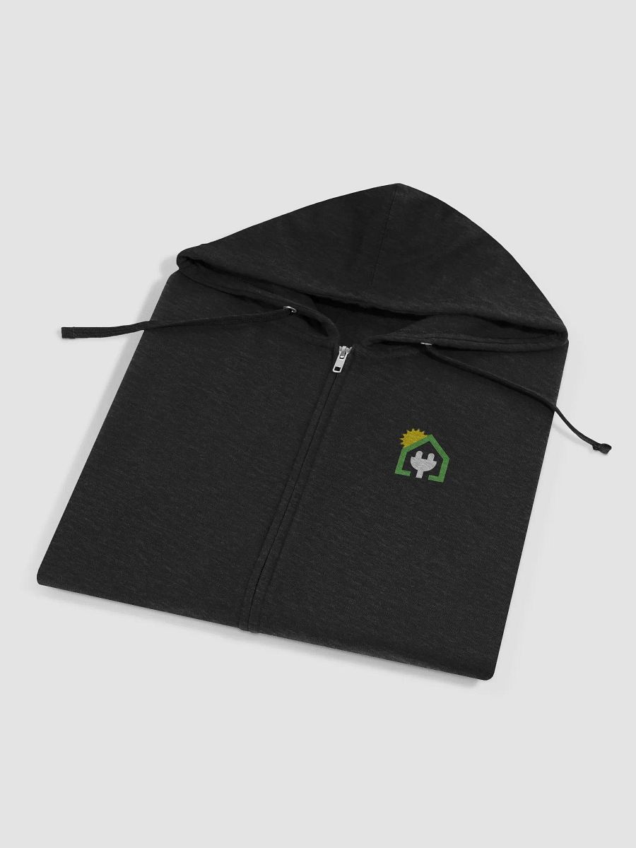 Plug It In Solar High-Quality Fleece Zip-Up Hoodie product image (16)