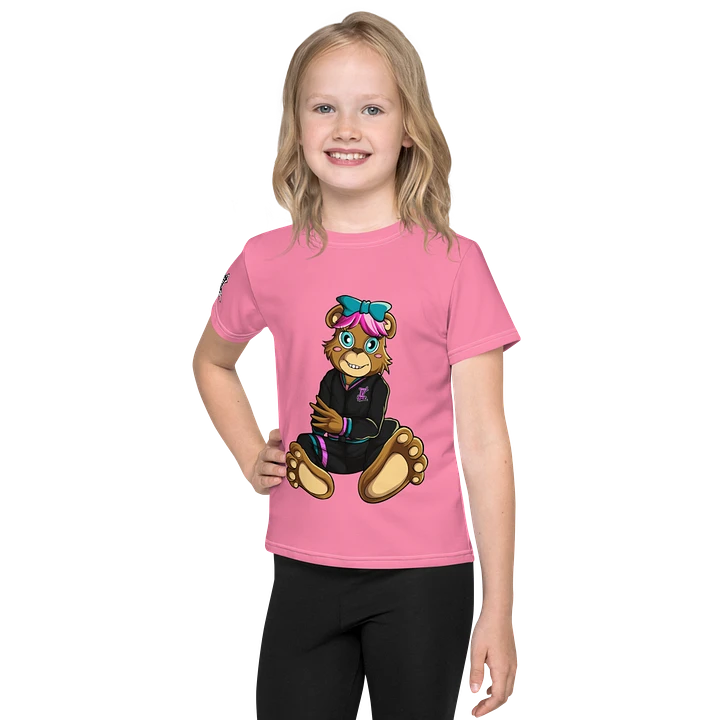 Sitting Standing Girl Bear All-Over Print Kids Crew Neck T-Shirt product image (1)