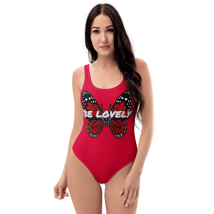 Be Lovely Butterfly All-Over Swimsuit Women Crimson product image (1)