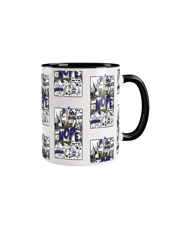 Shac-oholics Comic Blast Mug - Dark Blue 