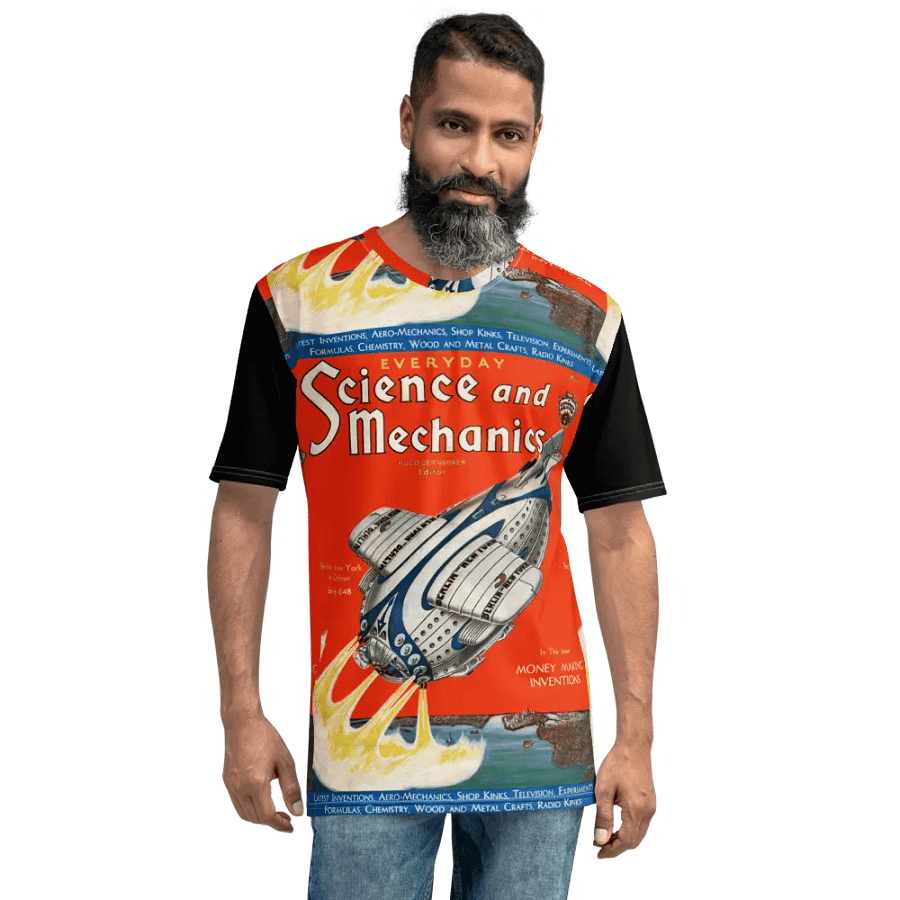 'Science and Mechanics' Vintage All-Over Print Tee product image (12)