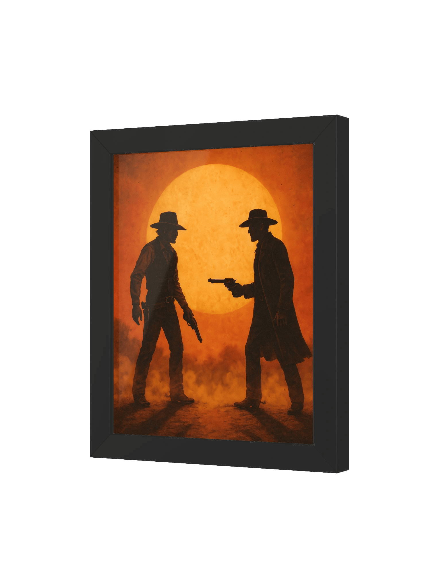 Poster encadré “Duel au soleil couchant” product image (19)