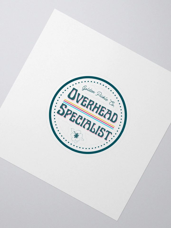 Overhead Specialist Kiss Cut Stickers product image (8)