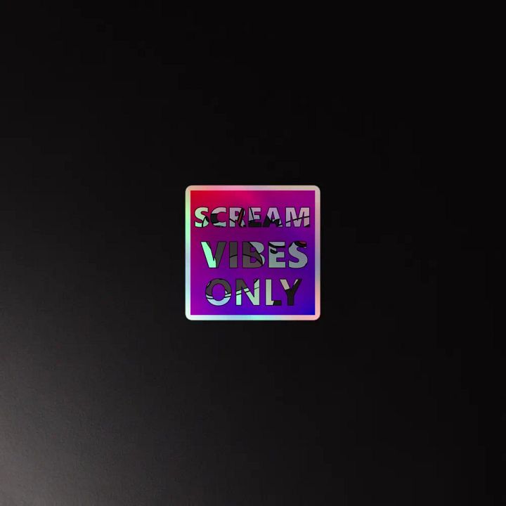 Scream Vibes Only Holo Stickers product image (2)