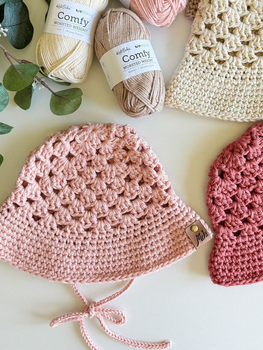 Wallflower Granny Stitch Hat Crochet Pattern product image (10)
