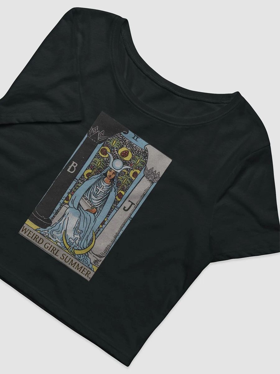 Weird Girl Summer Tarot High Priestess - Crop Top product image (5)