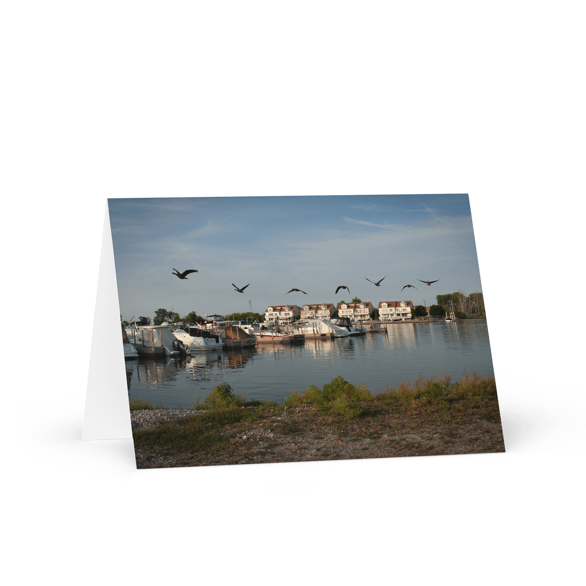 Tranquil Waterfront Greeting Card product image (1)