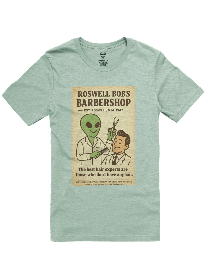 Barbershop Hairdresser Roswell Aliens 1950's Retro Unisex T-Shirt product image (11)