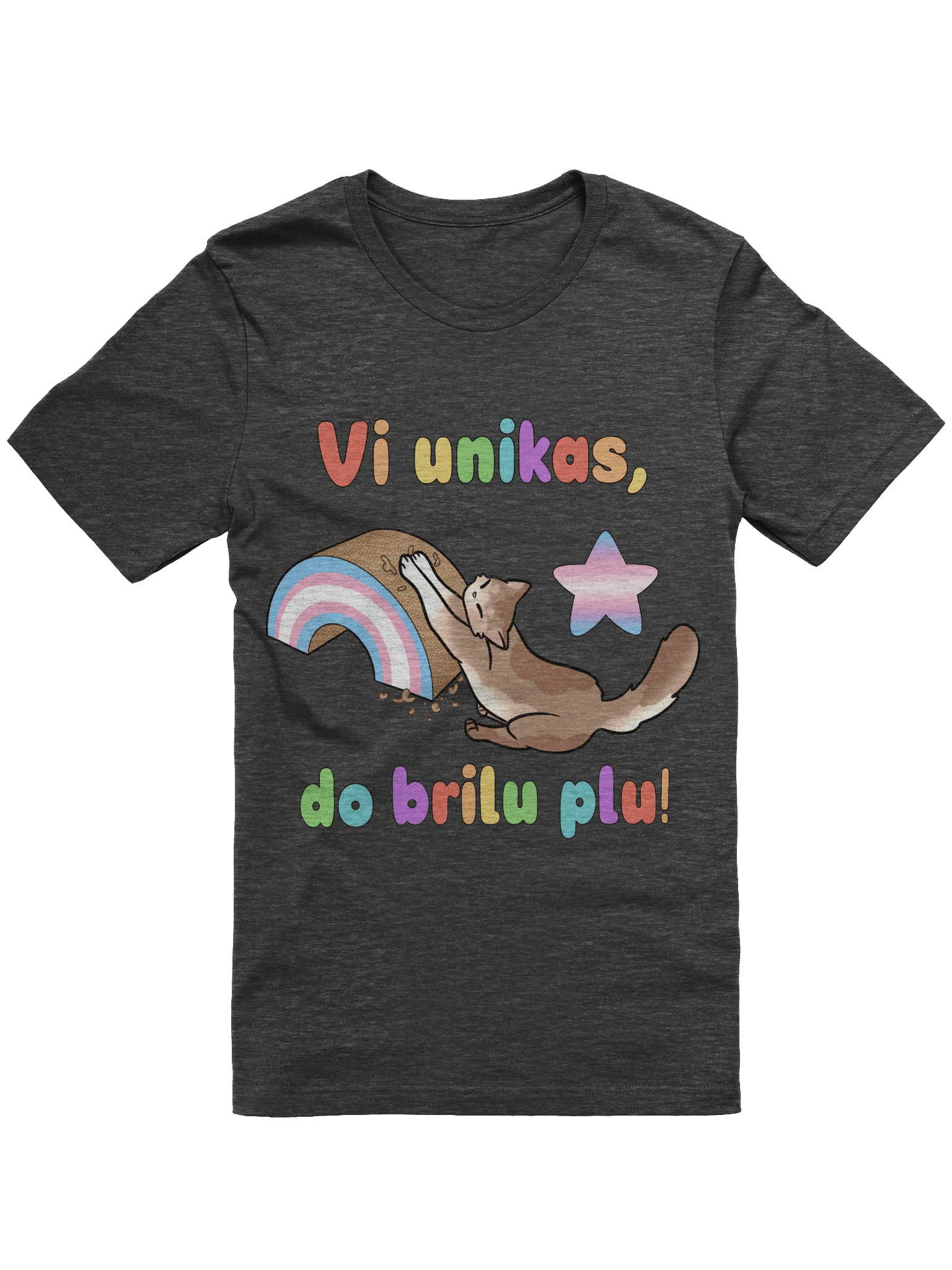 Brilu Plu Transgenra T-Ĉemizo product image (1)