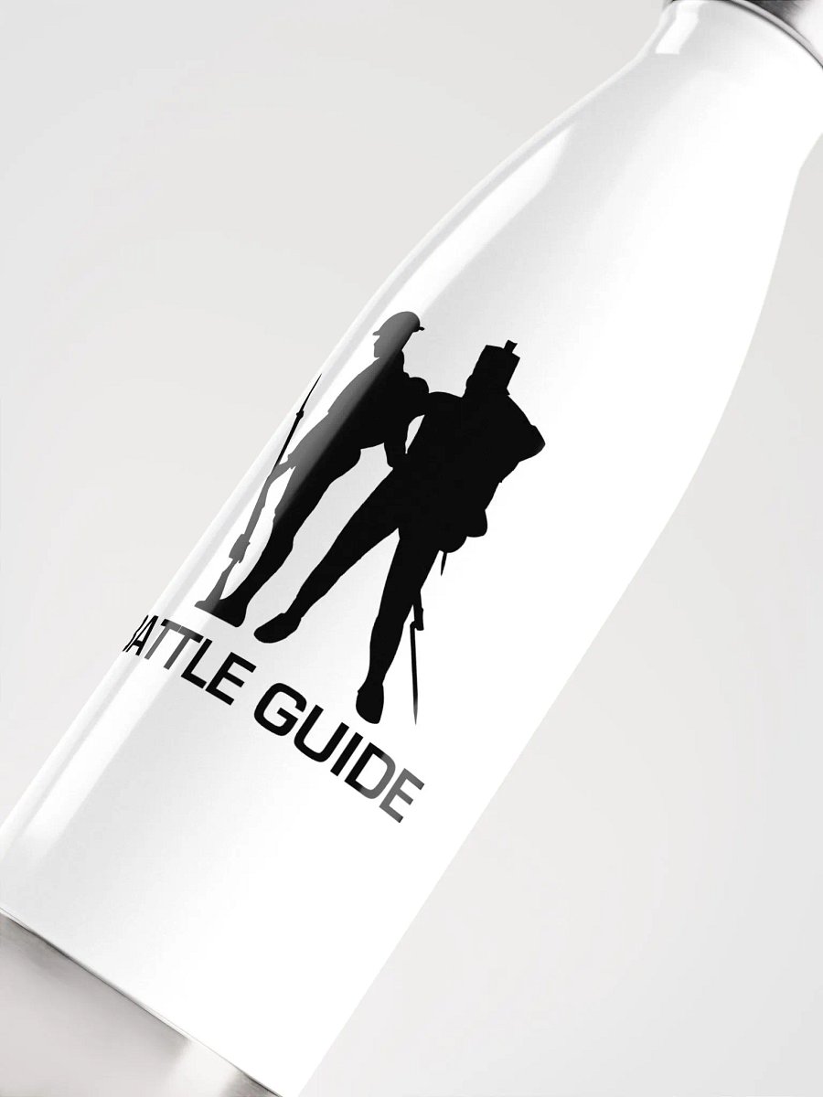 Battle Guide | Steel Water Bottle | White product image (5)