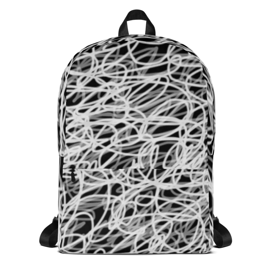 Squiggled zebra backpack product image (9)