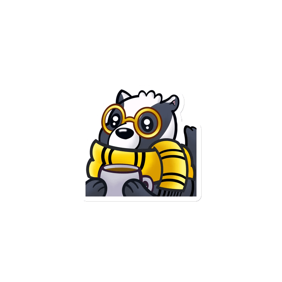 Badger puff Magnet product image (1)