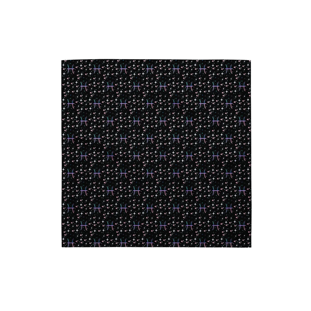 Pisces, Pastel Pisces Glyph, Bandanna product image (1)