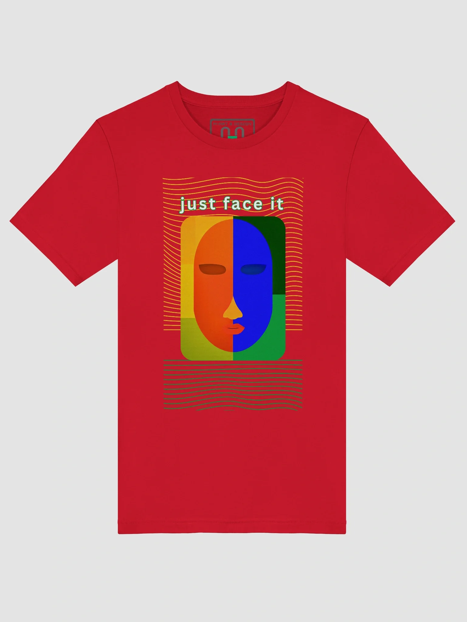 Colorful Expression Unisex T-Shirt - just face it product image (5)