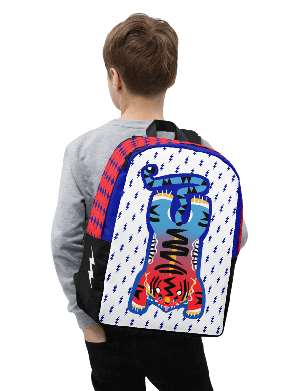 Blue and Orange Tiger Backpack - Electric Tiger Club product image (1)