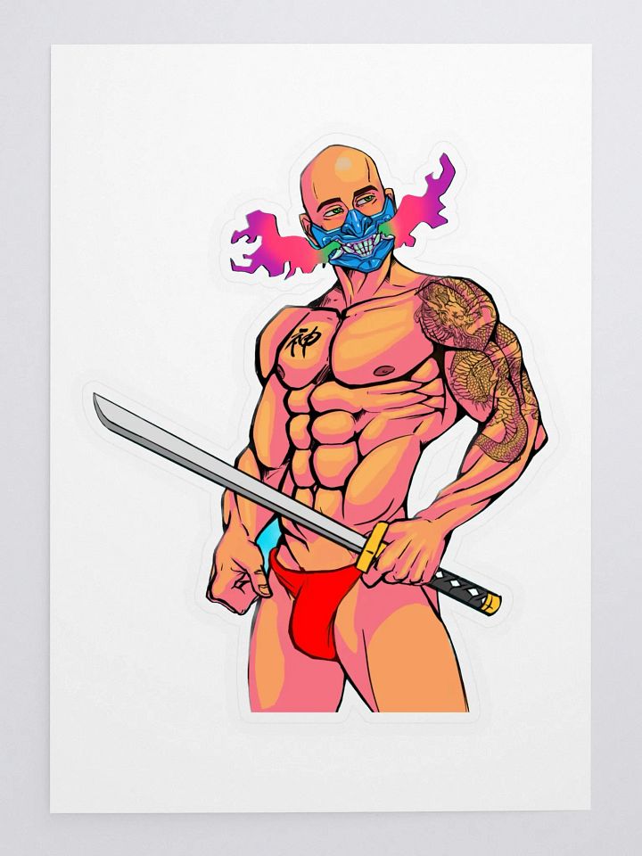 Mask and Sword GGG sticker product image (1)