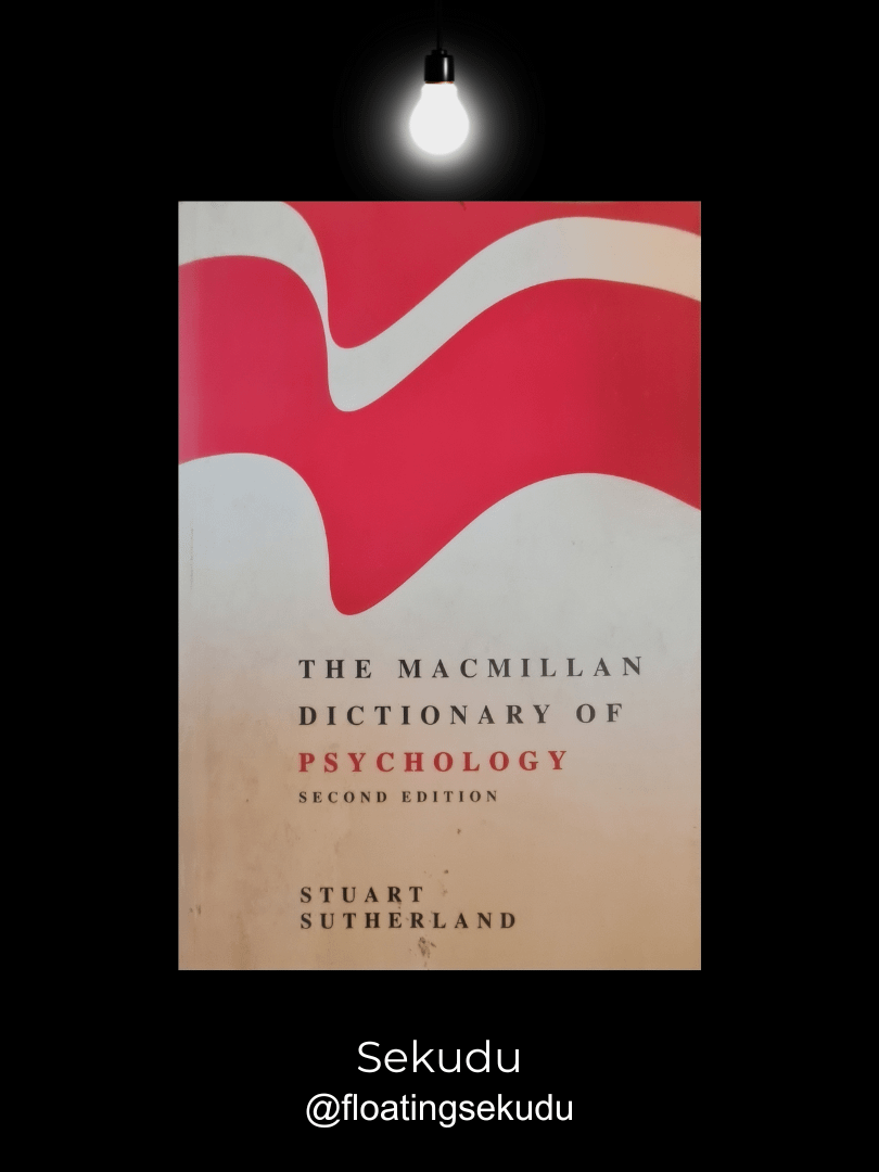 The Macmillan Dictionary of Psychology | Stuart Sutherland [Second-Hand] product image (1)