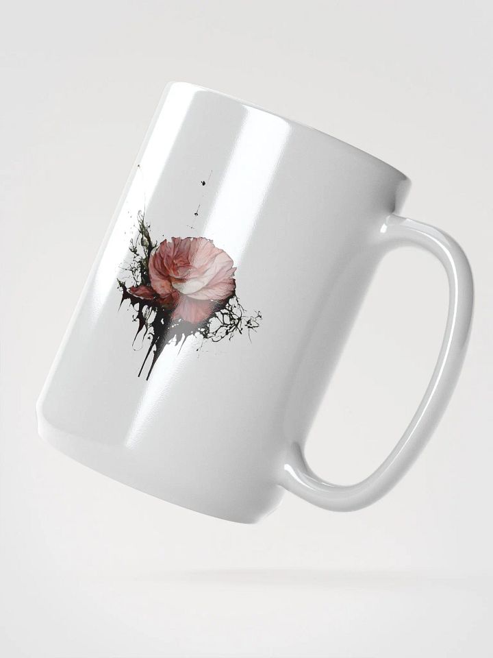 Gothic Rose White Glossy Mug product image (2)