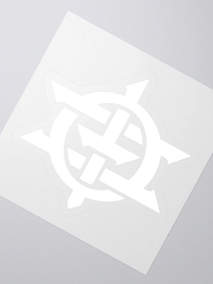 Dr. Ozi Logo Icon Kisscut Stickers (White) product image (4)
