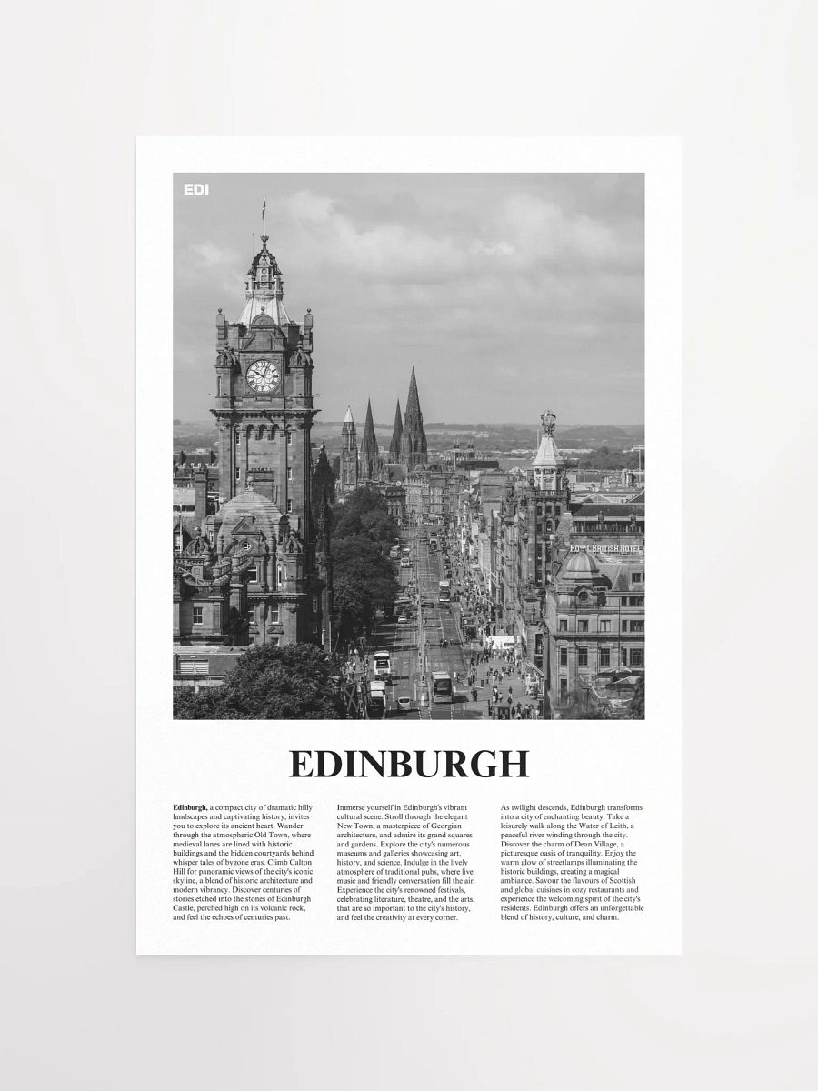 Edinburgh 02 Newspaper Poster product image (5)