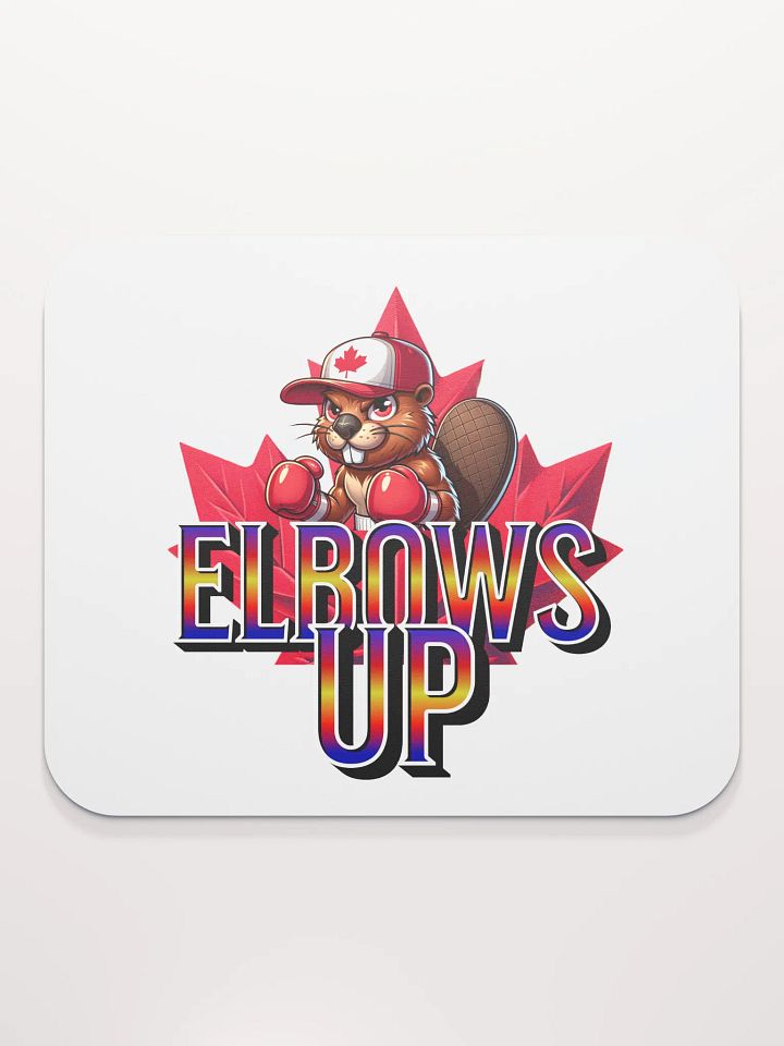 Elbow Up Maple Leaf Beaver Boxing Mauler Mouse Pad product image (1)