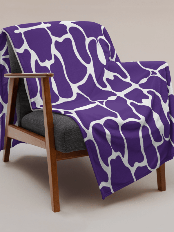 Purple Brick Mosaic Throw Blanket product image (15)