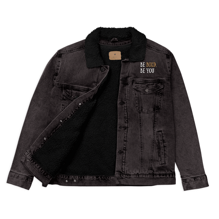 Be bold, be you sherpa Denim Jacket product image (2)