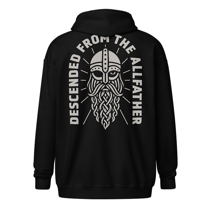 Descended from the Allfather Heavy Zip Hoodie product image (5)