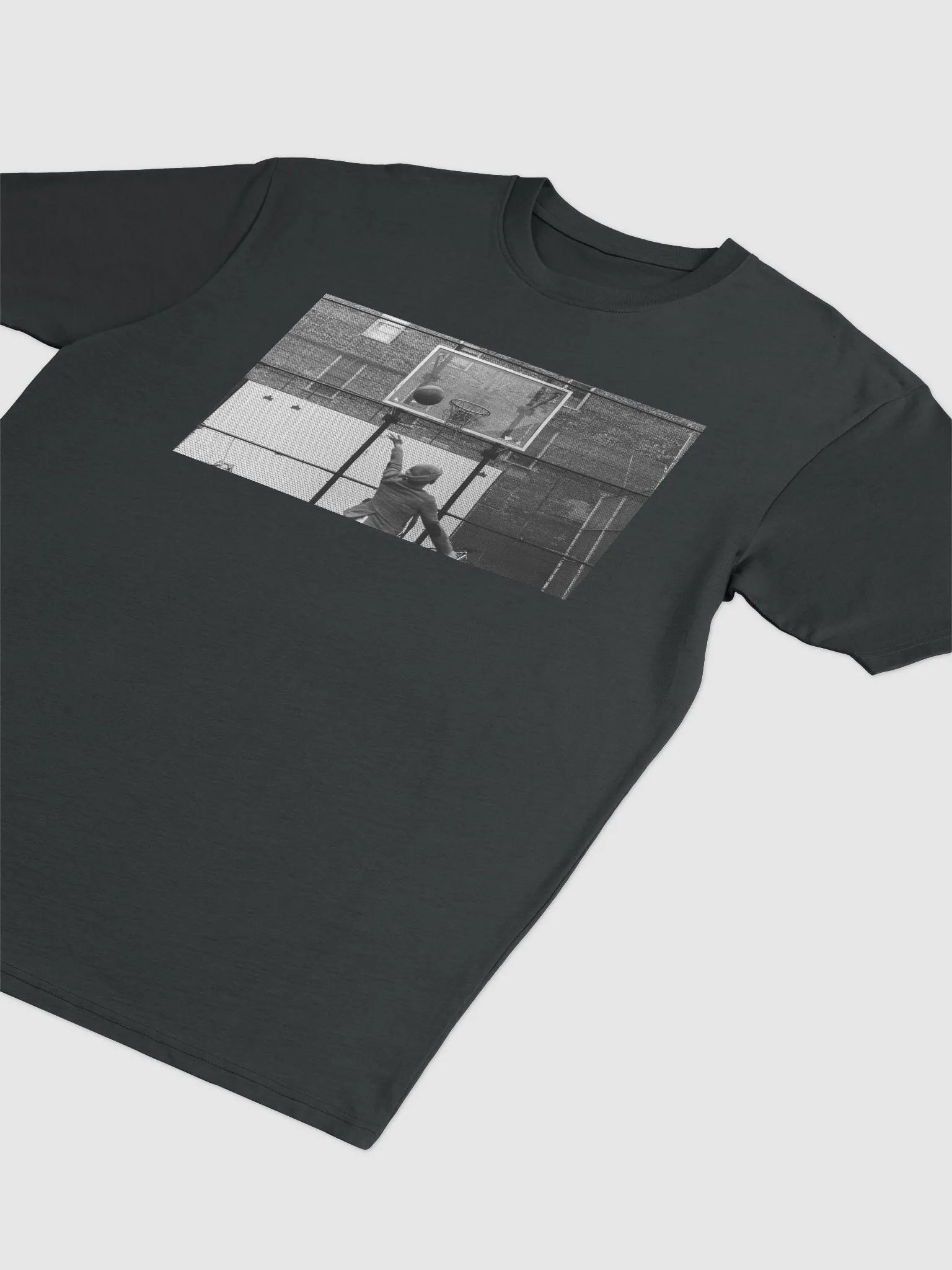 "Hoops" Cotton Heritage Premium Heavyweight Tee - 01955 product image (2)
