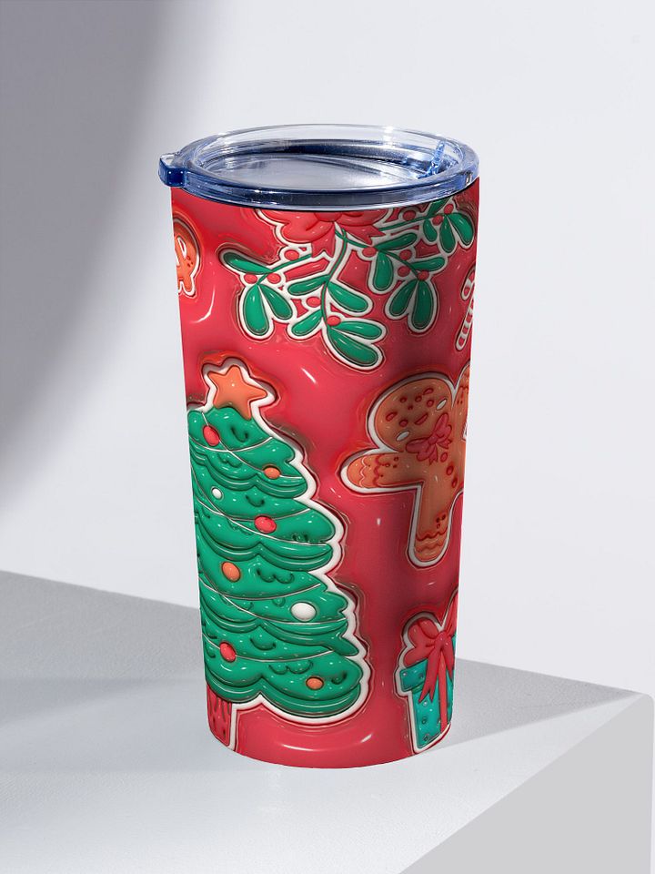 Cherry Red Christmas Treats Stainless Steel Tumbler product image (2)