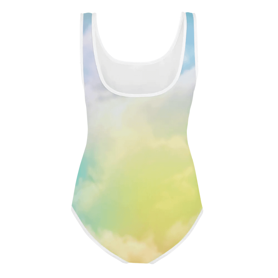 Blur cloud rainbow Design Youth One Piece Swimsuit - V5 product image (3)