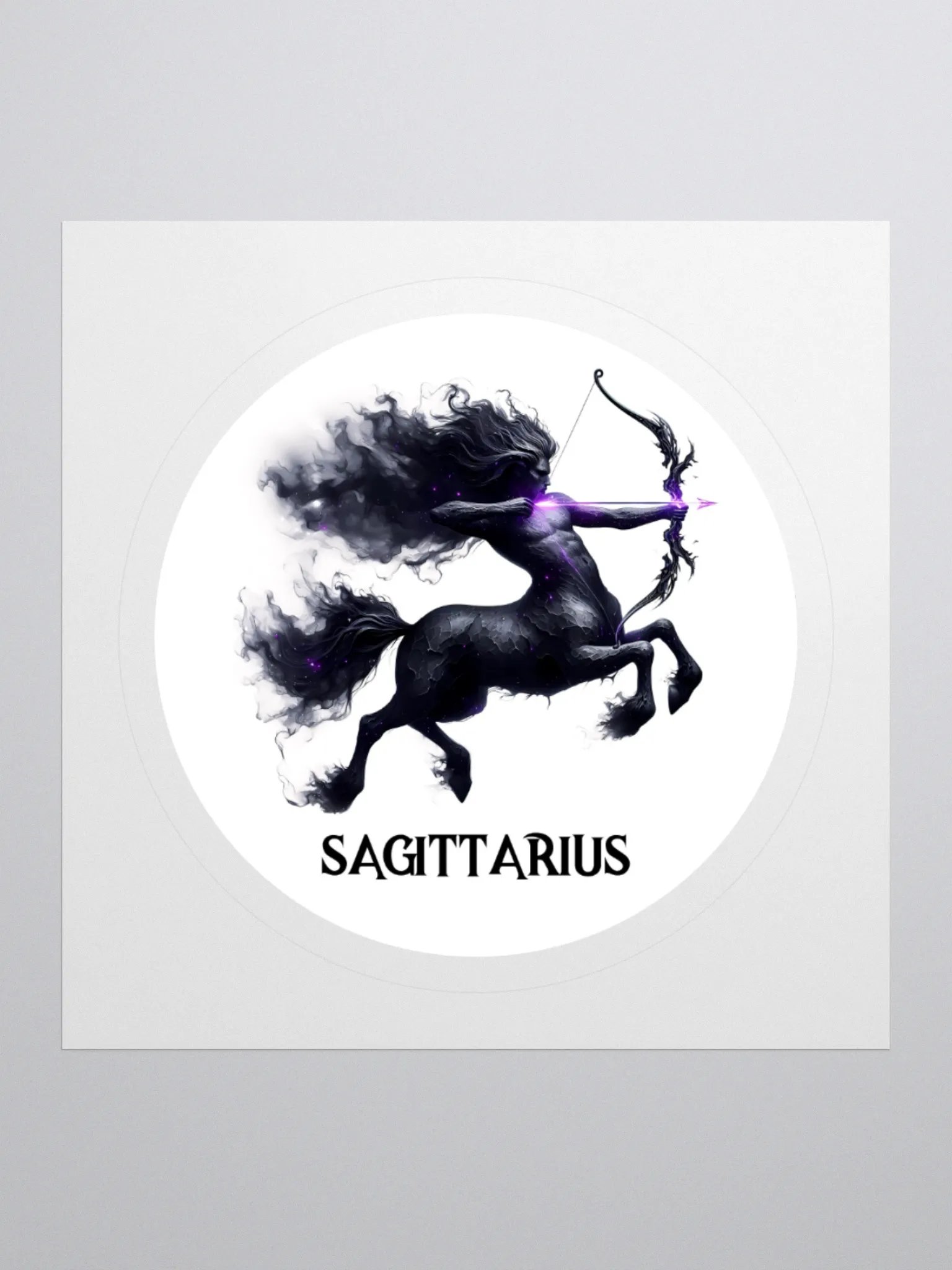 Mythical Sagittarius Zodiac Round Sticker product image (1)