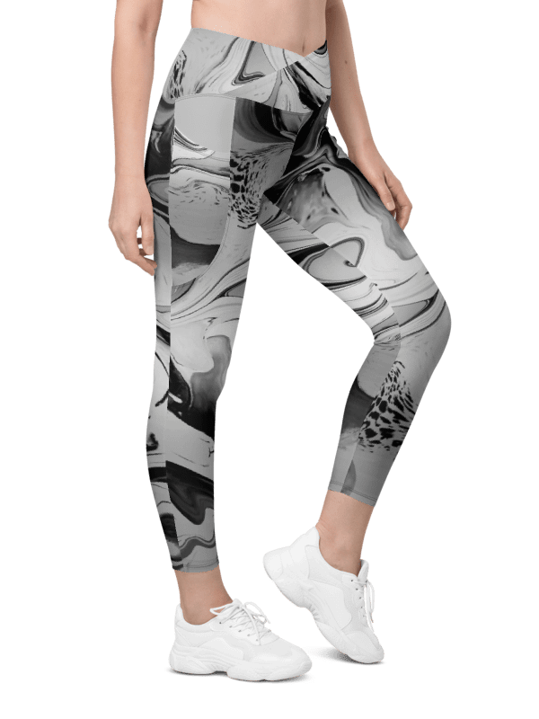 Black Marble-Leggings with Pockets product image (1)