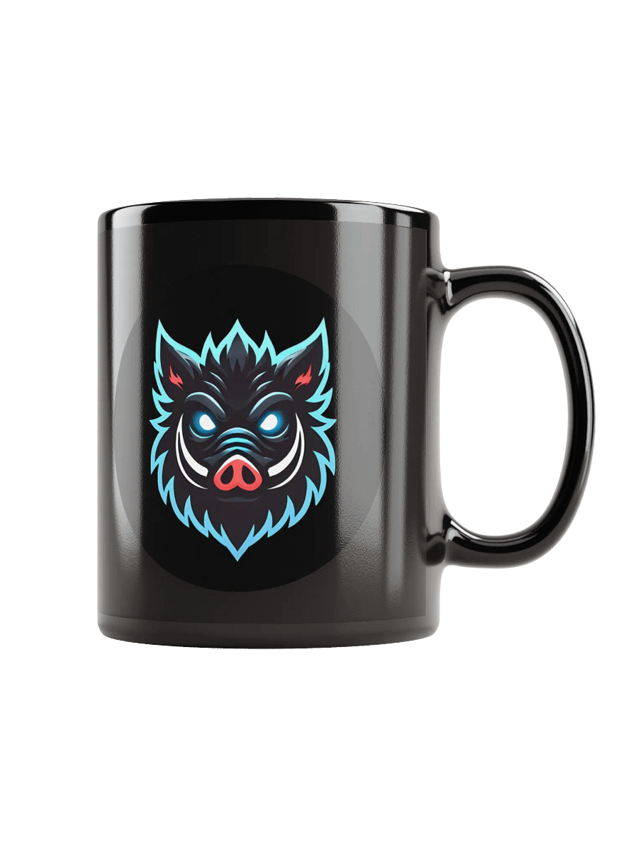 Mystic Boar Black Glossy Mug product image (2)