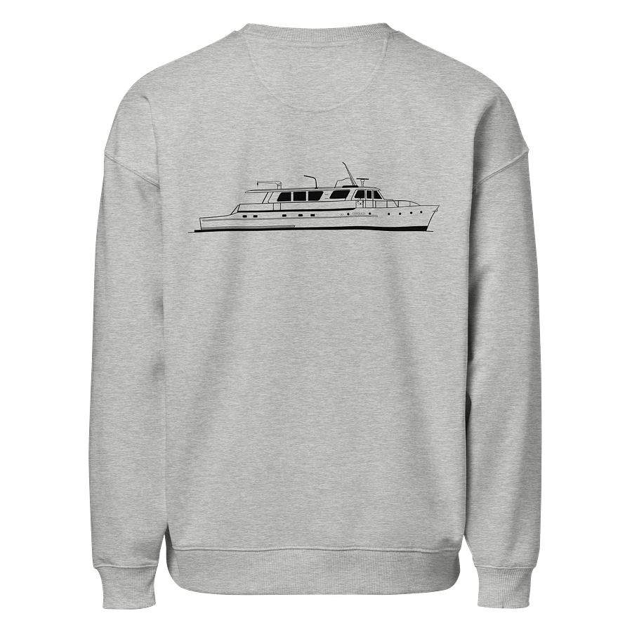"M/Y Tangaroa" Organic Oversized Sweatshirt – Relaxed Fit, Built to Last (Light Colours) product image (2)