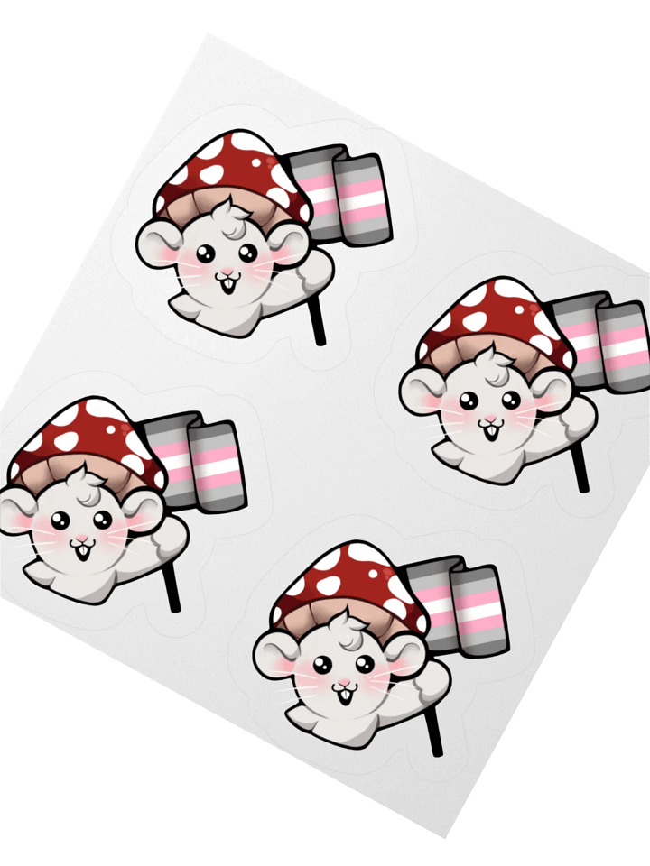 Demigirl Pride Flag Stickers product image (2)