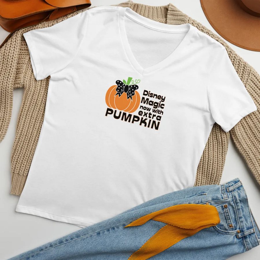 Disney Magic and a Dose of Pumpkin Halloween V-Neck Tee product image (7)