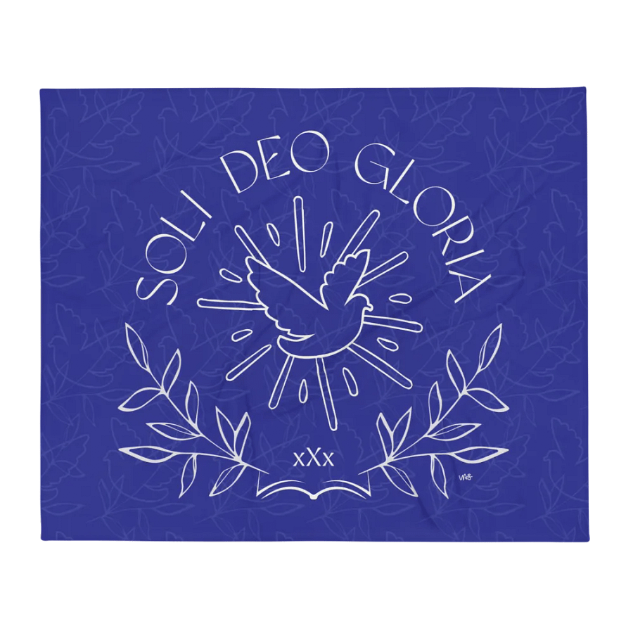 Soli Deo Gloria (Throw Blanket) product image (1)