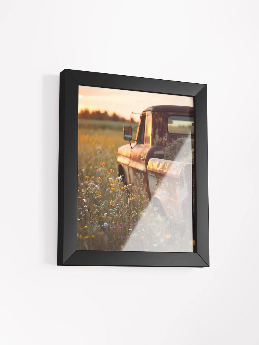 Golden Hour Rustic Truck Framed Poster product image (3)