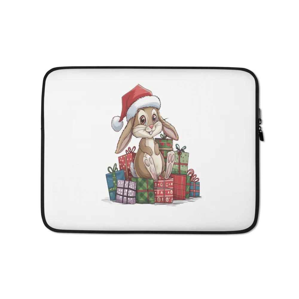 Santa Bunny Laptop Sleeve product image (1)