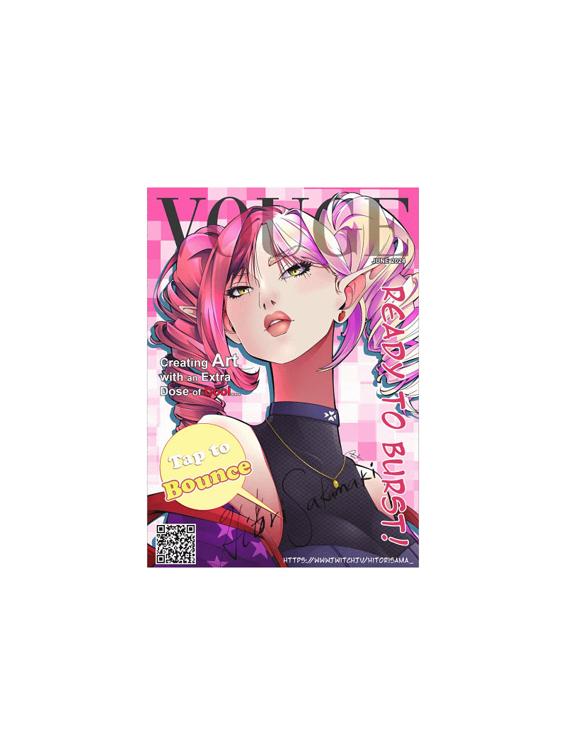 Hitori's VOUGE Tap To Bounce Cover