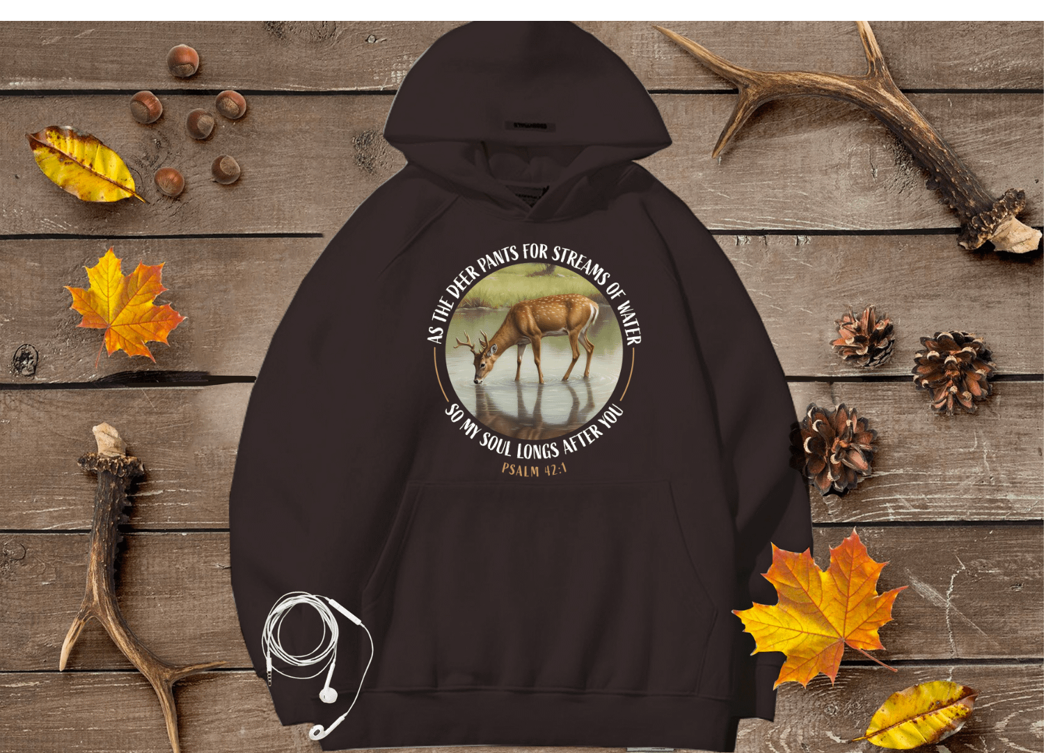 As the Deer Psalm 42:1 Hoodie product image (1)