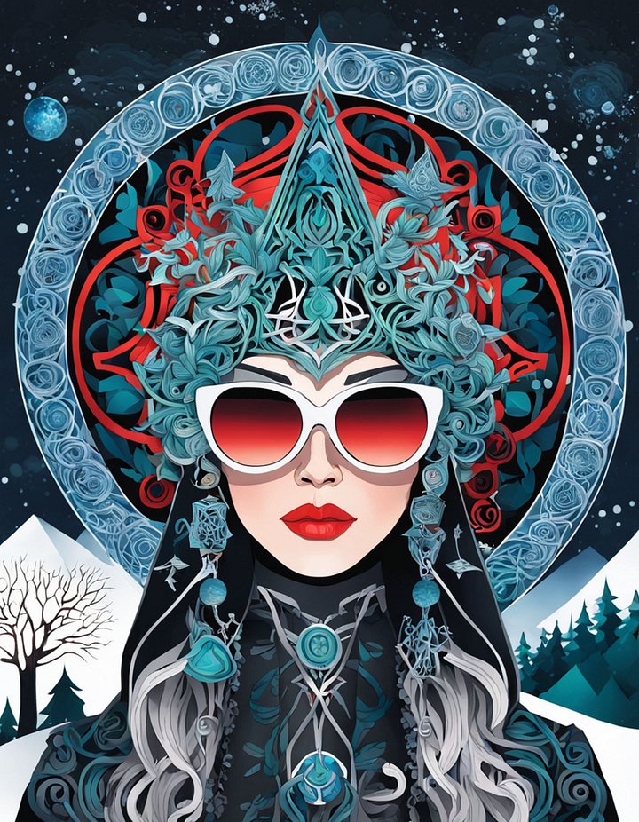 Winter Wiccan 02 - Instant Download product image (1)
