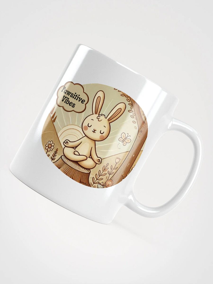 Pawsitive Vibes (White Glossy Mug) product image (5)